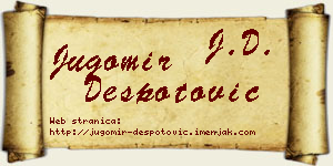 Jugomir Despotović vizit kartica